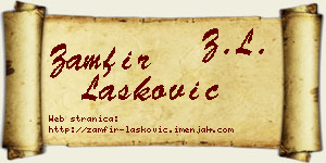 Zamfir Lasković vizit kartica